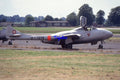 35mm Military Aircraft Slide Vampire U-1219 G-DHWW at Biggin Hill 1993