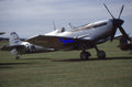 35mm Military Aircraft Slide Spitfire MK732 at Duxford in 2000