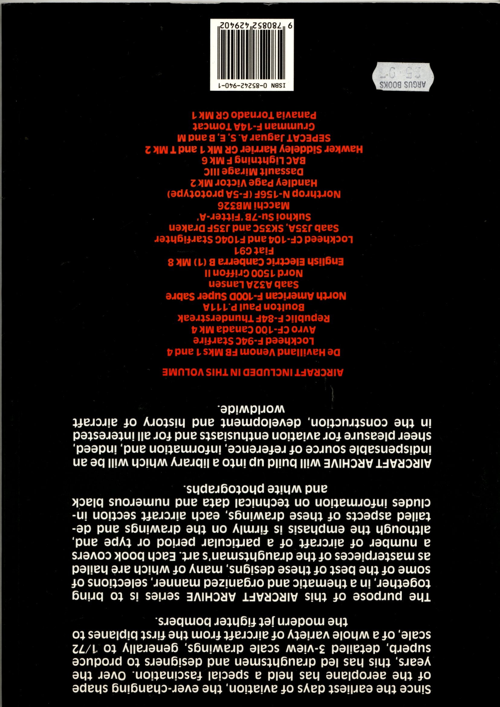 Aircraft Archive Post-War Jets Volume 1