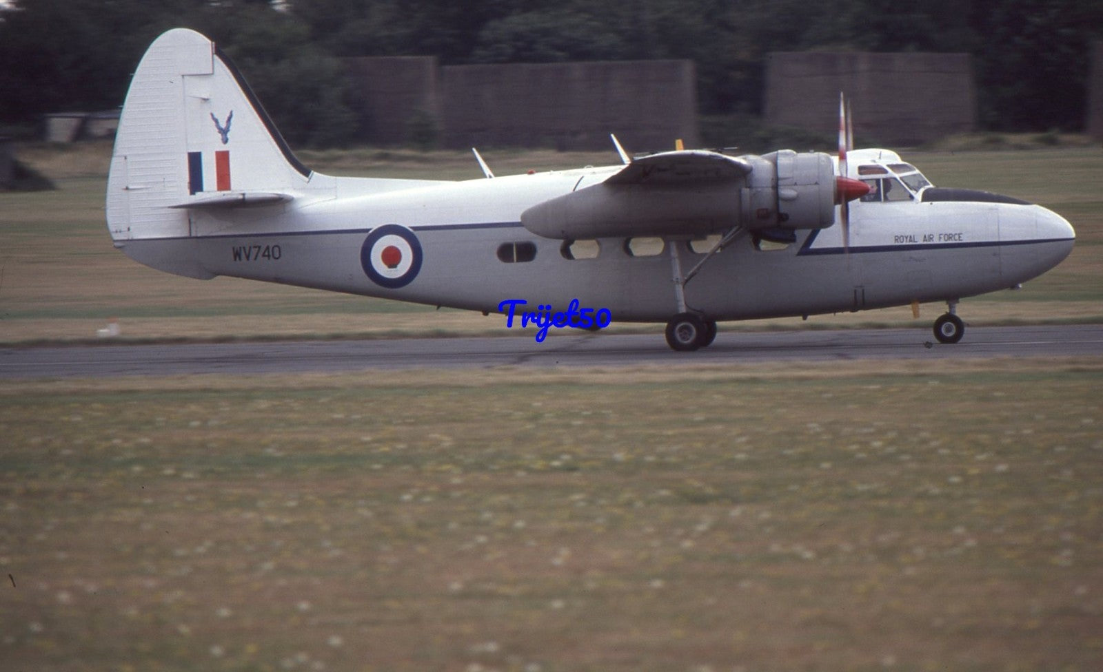35mm Military Aircraft Slide Pembroke WV370 G-BNPH West Malling 1989