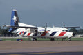35mm Military Aircraft Slide Fokker F-27 C-27 RNethAF at Mildenhall 1993