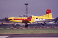 35mm Military Aircraft Slide Pilatus PC-7 L-10 Netherlands Air Force at IAT Fairford 1993