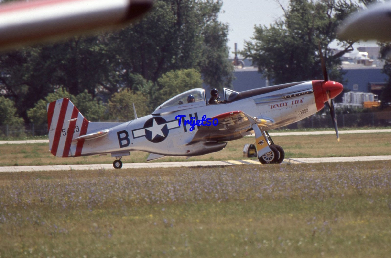 35mm Military Aircraft Slide P-51 Cavalier Mustang N151MC Oshkosh 2006