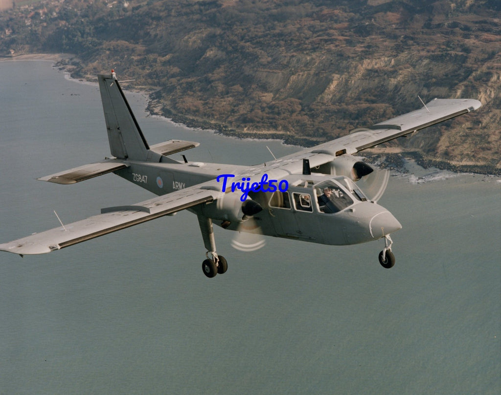 10x8 Colour Photo BN2T Defender ZG847 Army Air Corps
