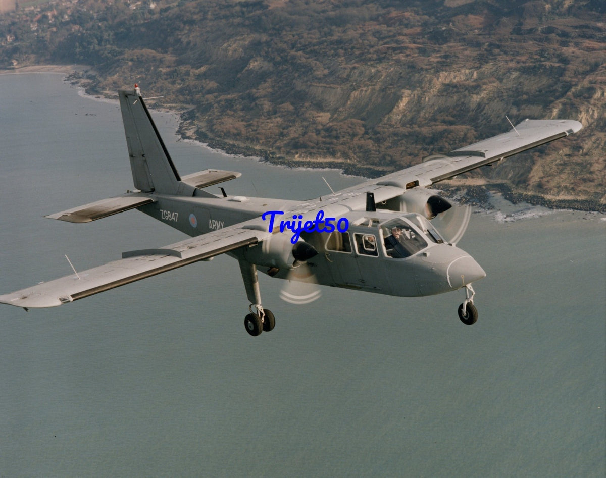 10x8 Colour Photo BN2T Defender ZG847 Army Air Corps