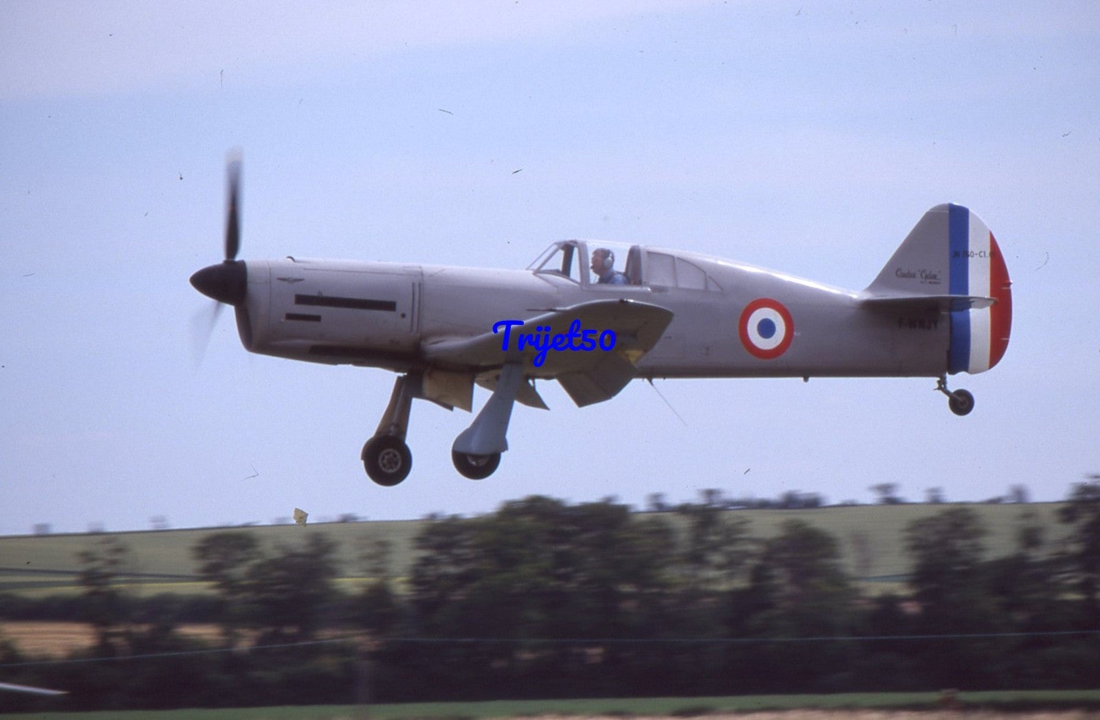 35mm Military Aircraft Slide Caudron 760 F-WNJY Duxford 1999