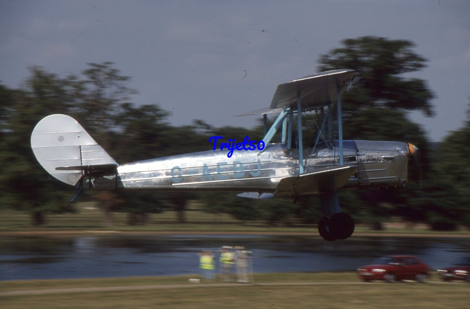35mm Civil Aircraft Slide Blackburn B2 G-AEBJ Woburn 2003