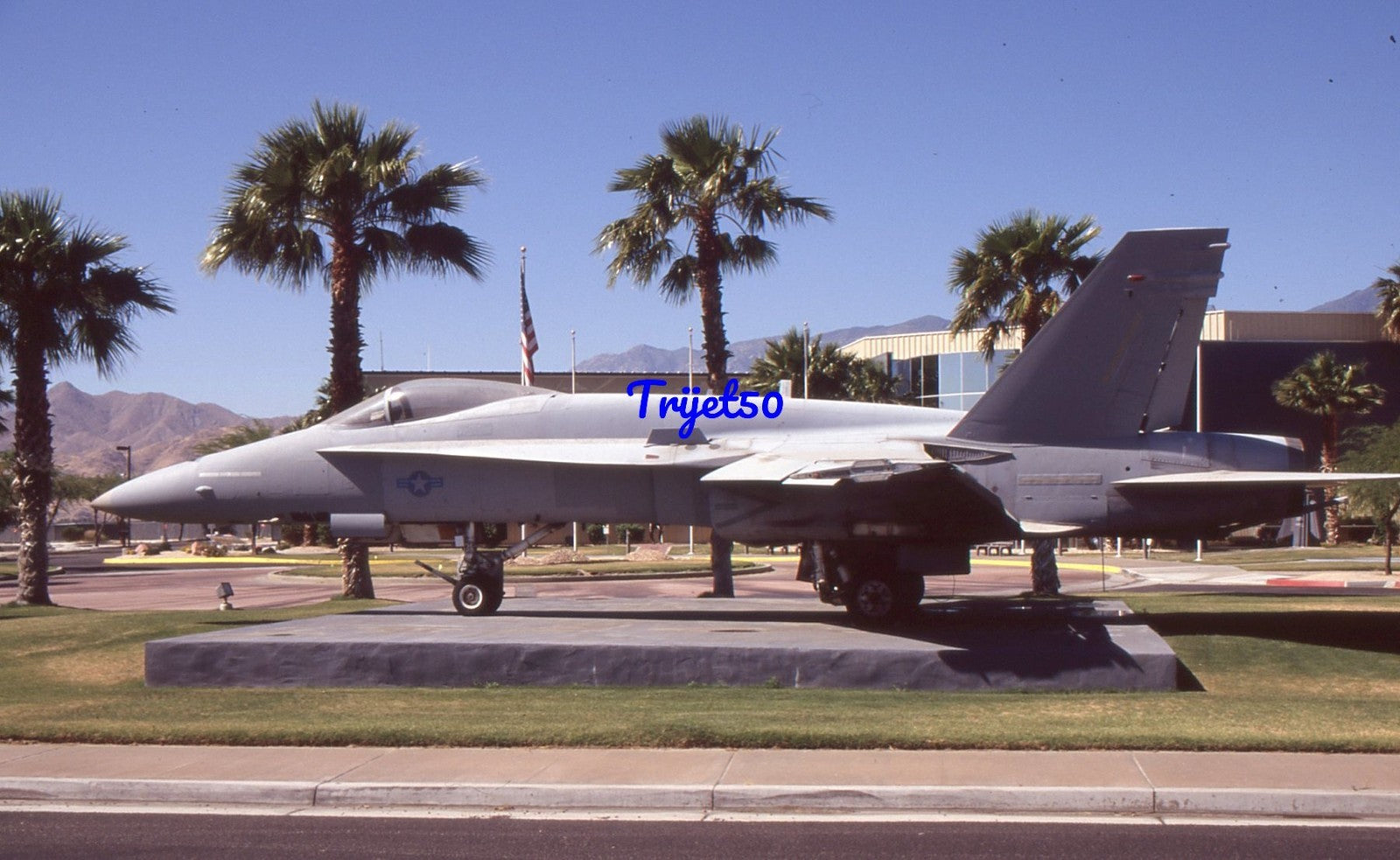 35mm Military Aircraft Slide F-18 Hornet 162403 Palm Springs 2006