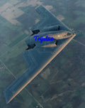8X10 Colour Photo Northrop B-2 on a training mission