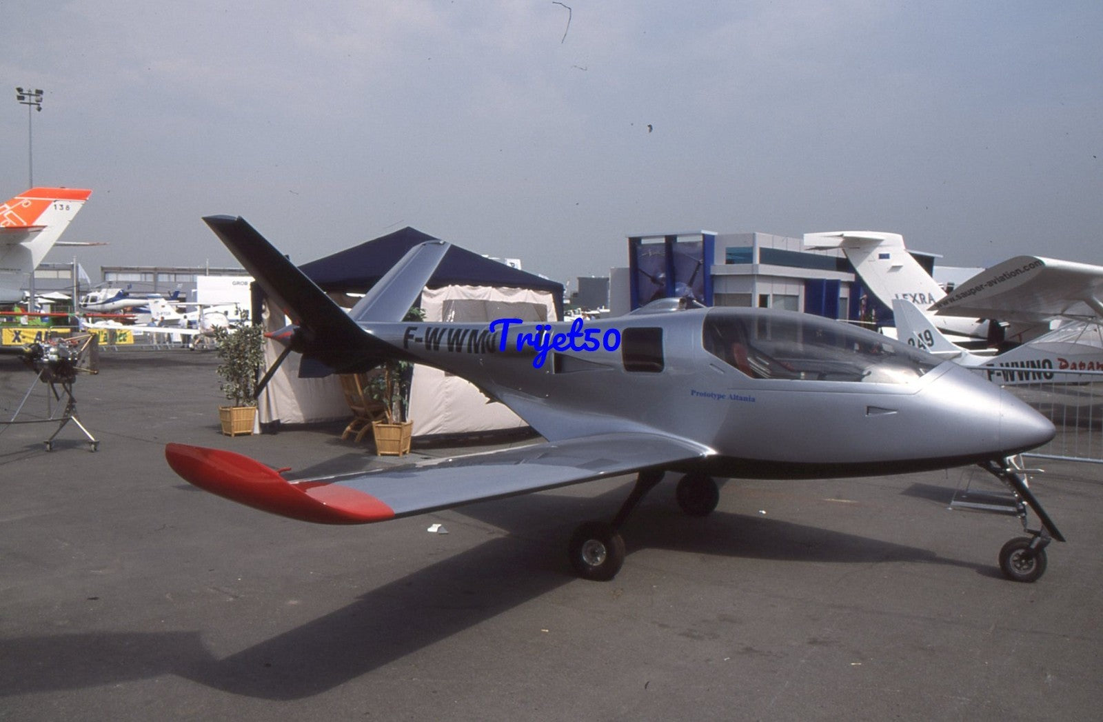 35mm Civil Aircraft Slide Altania RG80 Ultralight F-WWMU Paris 2003