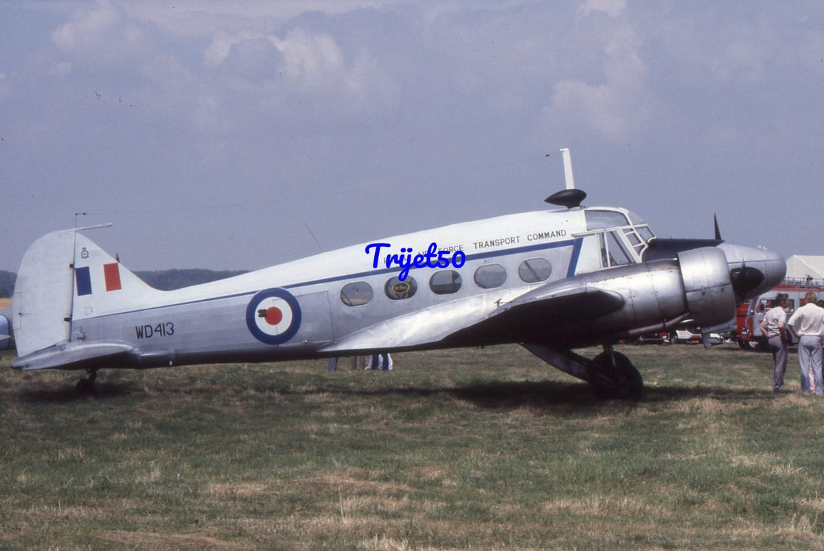 35mm Military Aircraft Slide Avro Anson WD413 G-BFIR