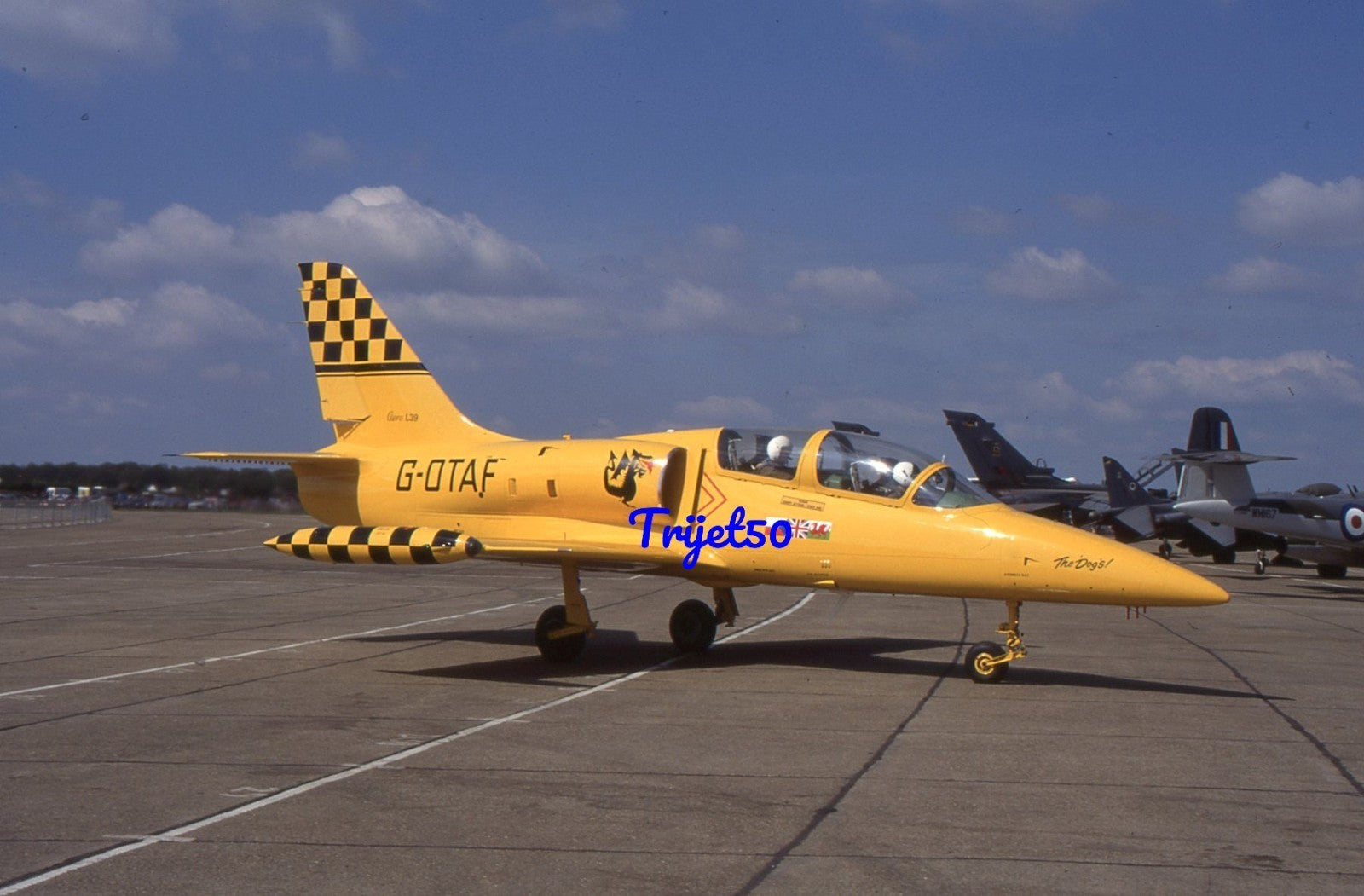 35mm Military Aircraft Slide L-39 Albatros G-OTAF North Weald 1996
