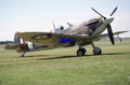 35mm Military Aircraft Slide Spitfire G-MKVB Duxford 2002