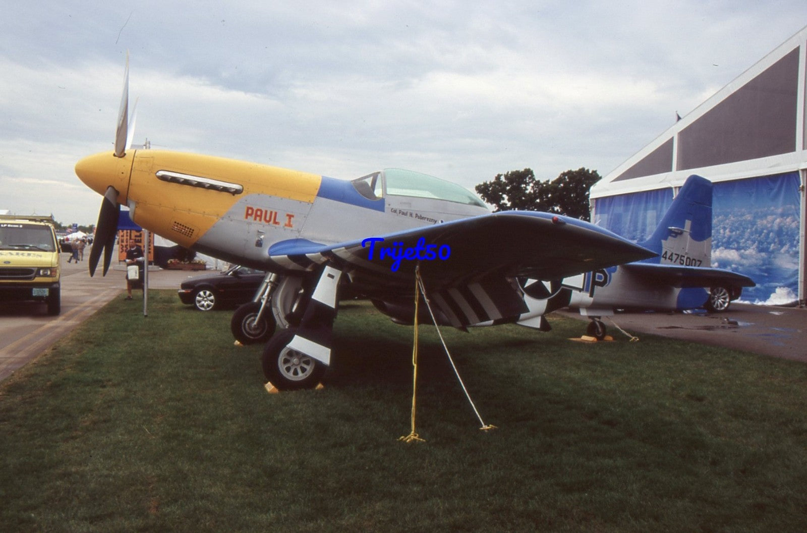 35mm Military Aircraft Slide P-51 Mustang N3451D Oshkosh 2006