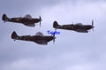 35mm Military Aircraft Slide Spitfire G-MKVB G-LFVB G-LFIX Formation Duxford 2001
