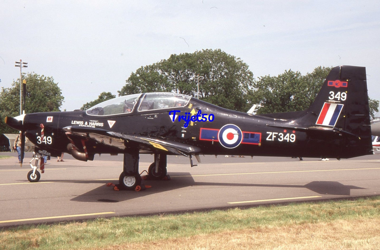 35mm Military Aircraft Slide Tucano ZF349 RAF Northolt 2006