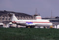 35mm Civil Aircraft Slide BAC 1-11 YR-BCR Anglo Cargo 1987