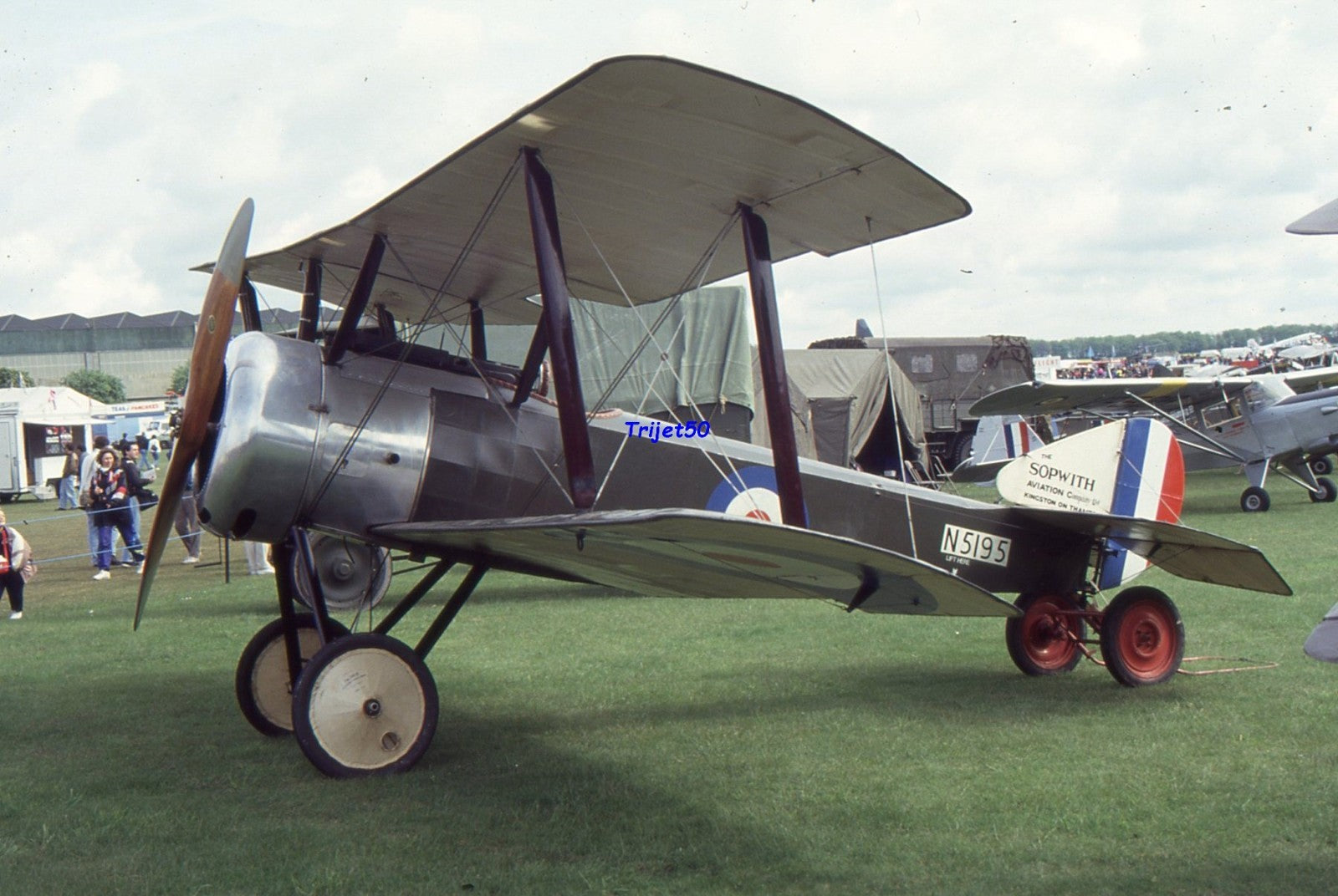 35mm Military Aircraft Slide Sopwith Pup N51965 G-ABOX at Middle Wallop in 1992