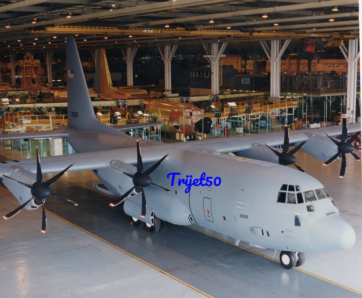 10X8 Colour Photo Lockheed C-130J Hercules first aircraft for the USAF