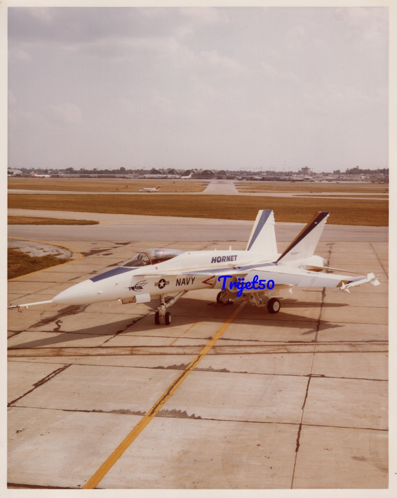 8X10 Colour Photo F-18 Hornet 1st Full Scale Development Aircraft 160775 9/ 1978