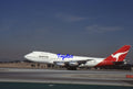 35mm Civil Aircraft Slide Boeing 747 VH-ECB Qantas LAX 1994