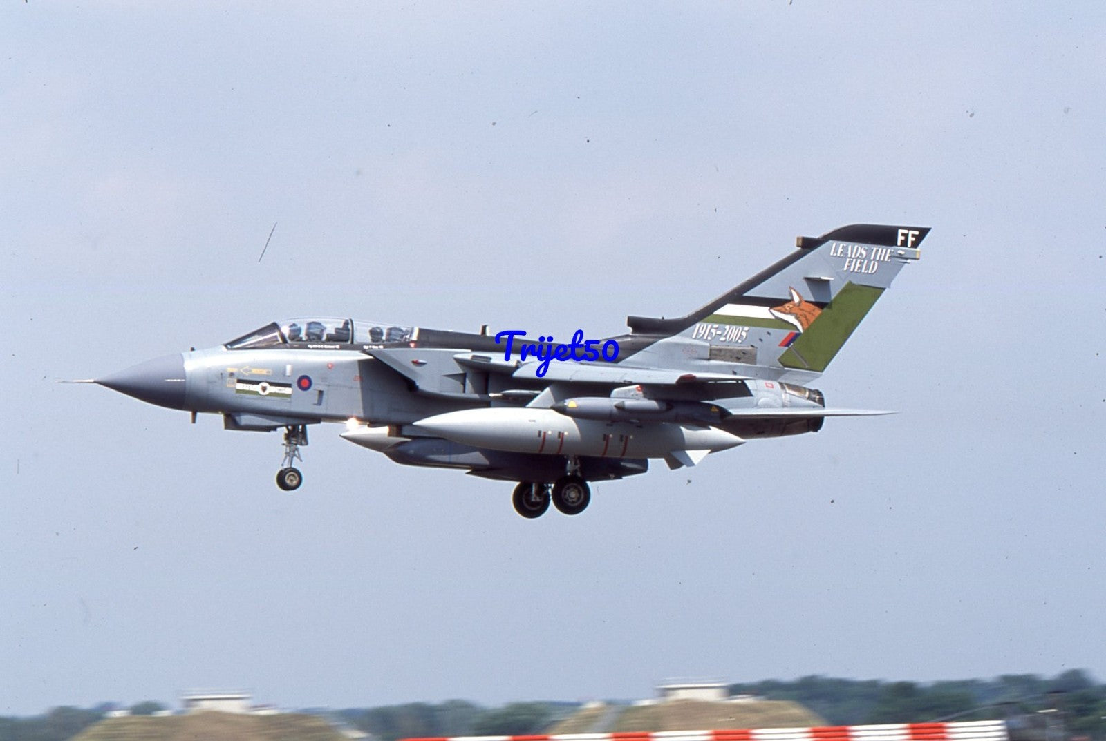 35mm Military Aircraft Slide Tornado ZA542 RAF 12 Squadron RIAT Fairford 2005