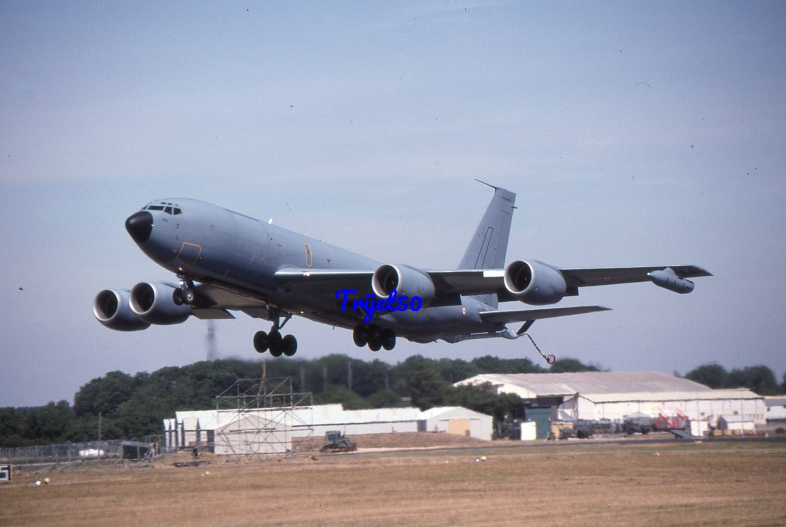 35mm Military Aircraft Slide Boeing C-135FR French Air Force 472 IAT Fairford 1995