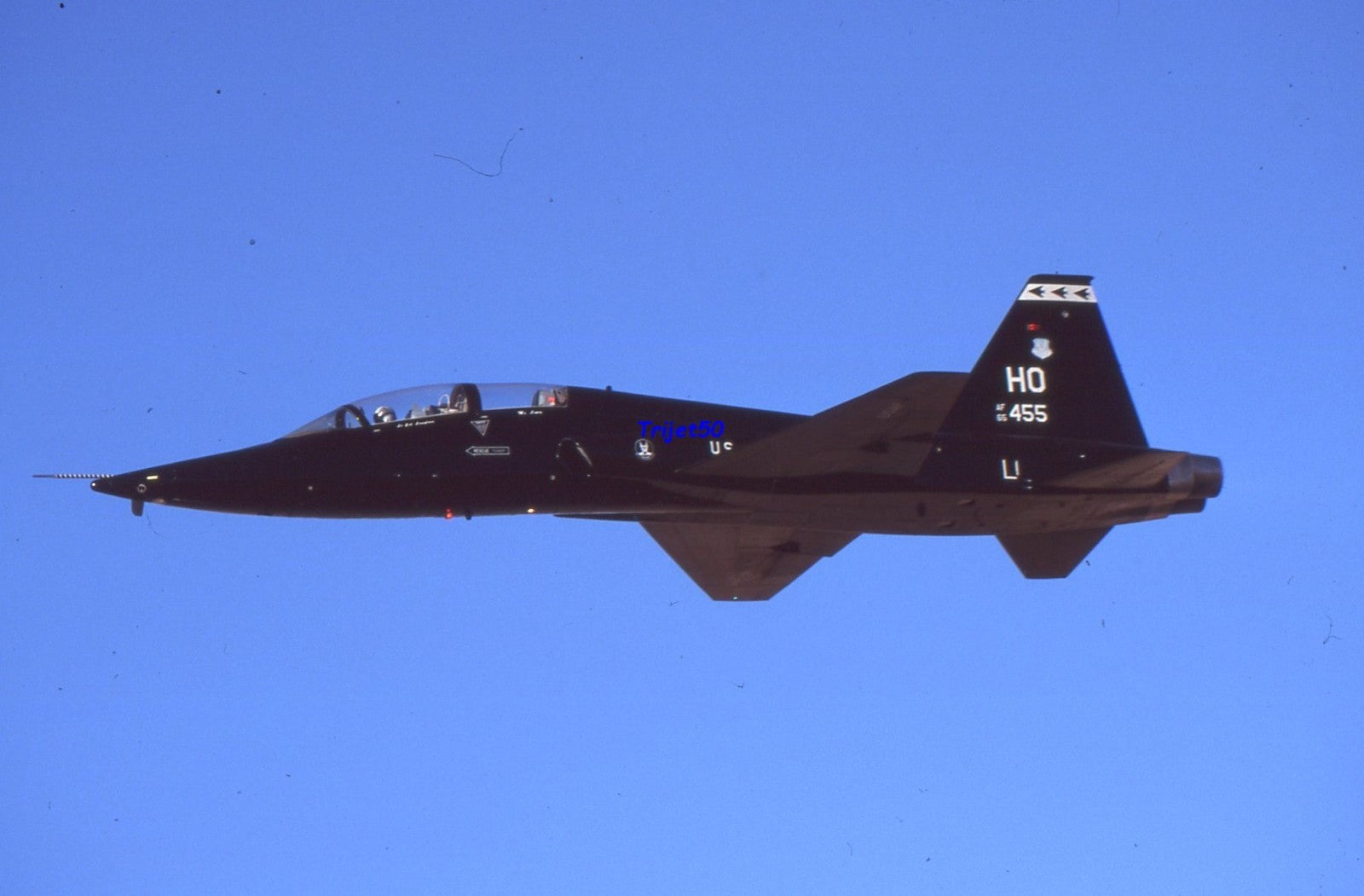 35mm Military Aircraft Slide T-38 Talon 65-455 at Holloman in 2003