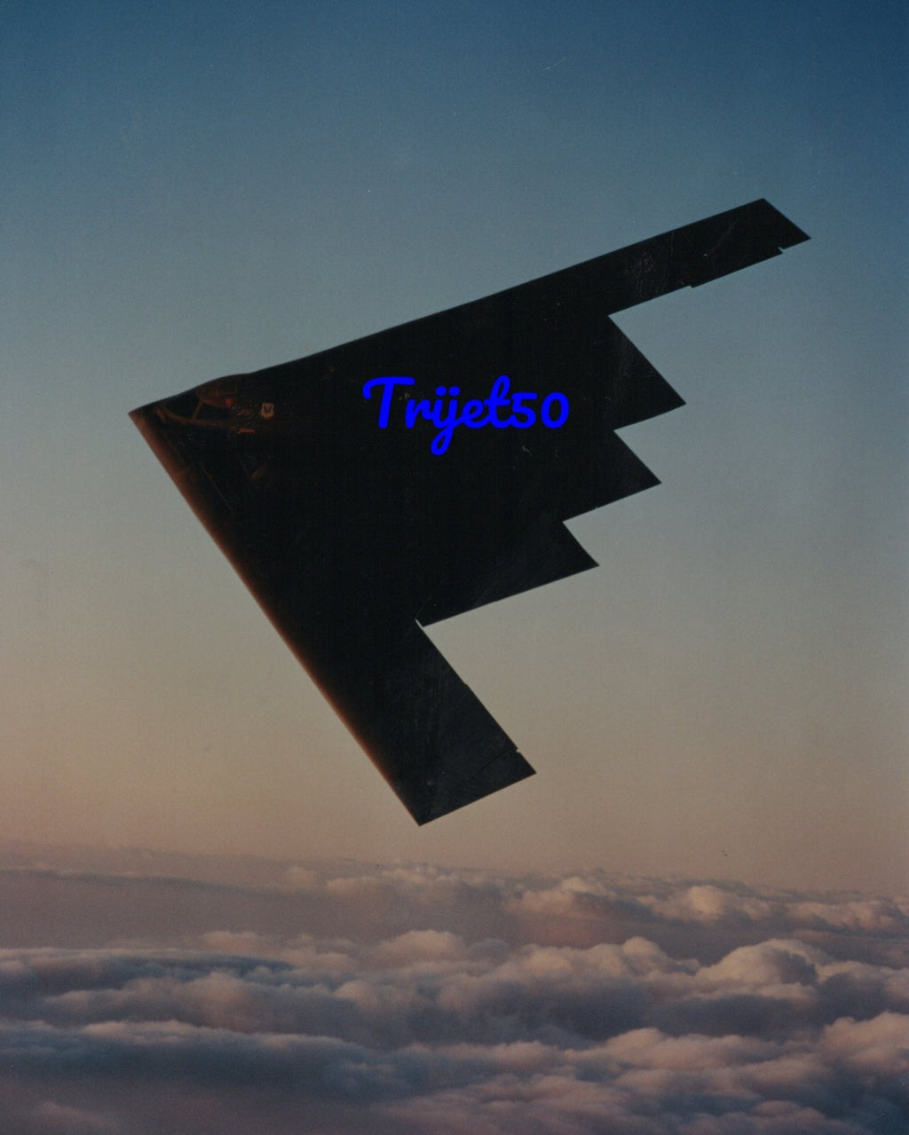 8X10 Colour Photo Northrop B-2 In flight