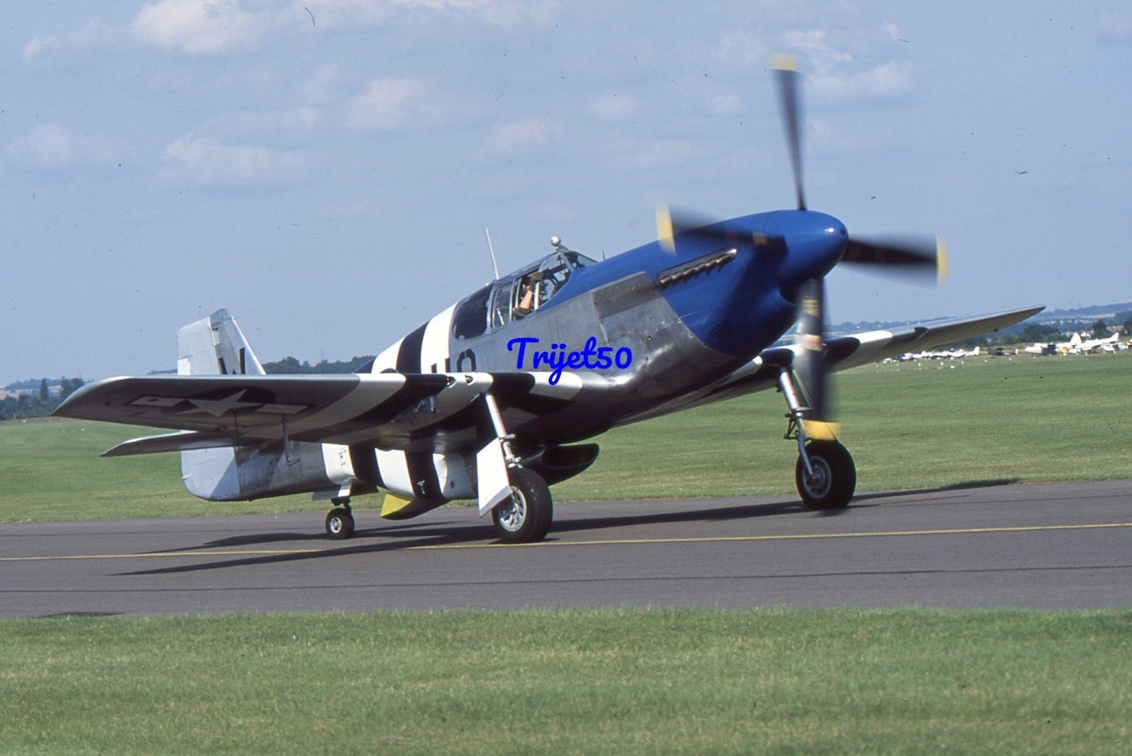 35mm Military Aircraft Slide P-51 Mustang G-PSIC