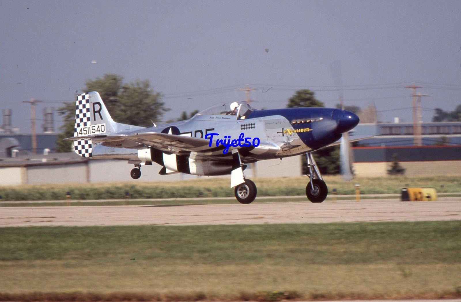 35mm Military Aircraft Slide P-51 Mustang N151W 4511540 at Oshkosh 2006