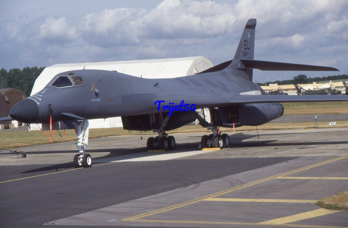 35mm Military Aircraft Slide B-1B Lancer 85084 USAF RIAT Fairford 1999