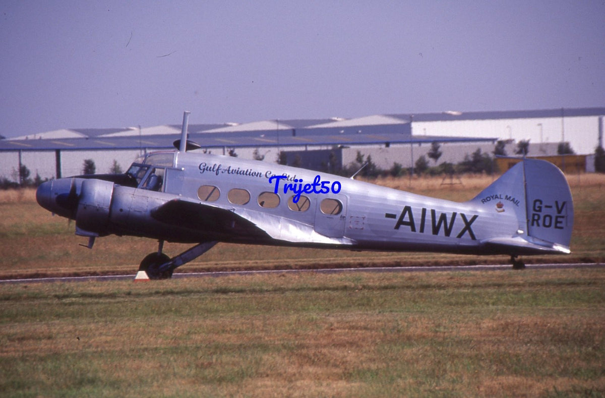 35mm Military Aircraft Slide Avro Anson G-VROE AIWX Coventry 2000