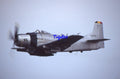 35mm Military Aircraft Slide Douglas Skyraider OO-FOR 126965 Kleine-Brogel 1995