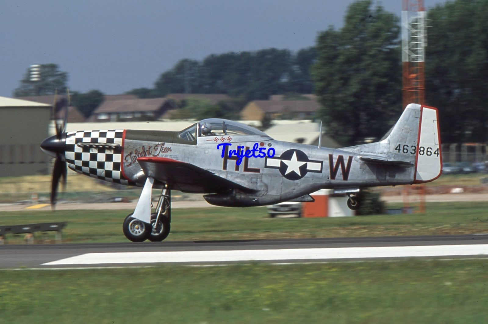 35mm Military Aircraft Slide P-51 Mustang G-CBNM 463864 RIAT Fairford 2004