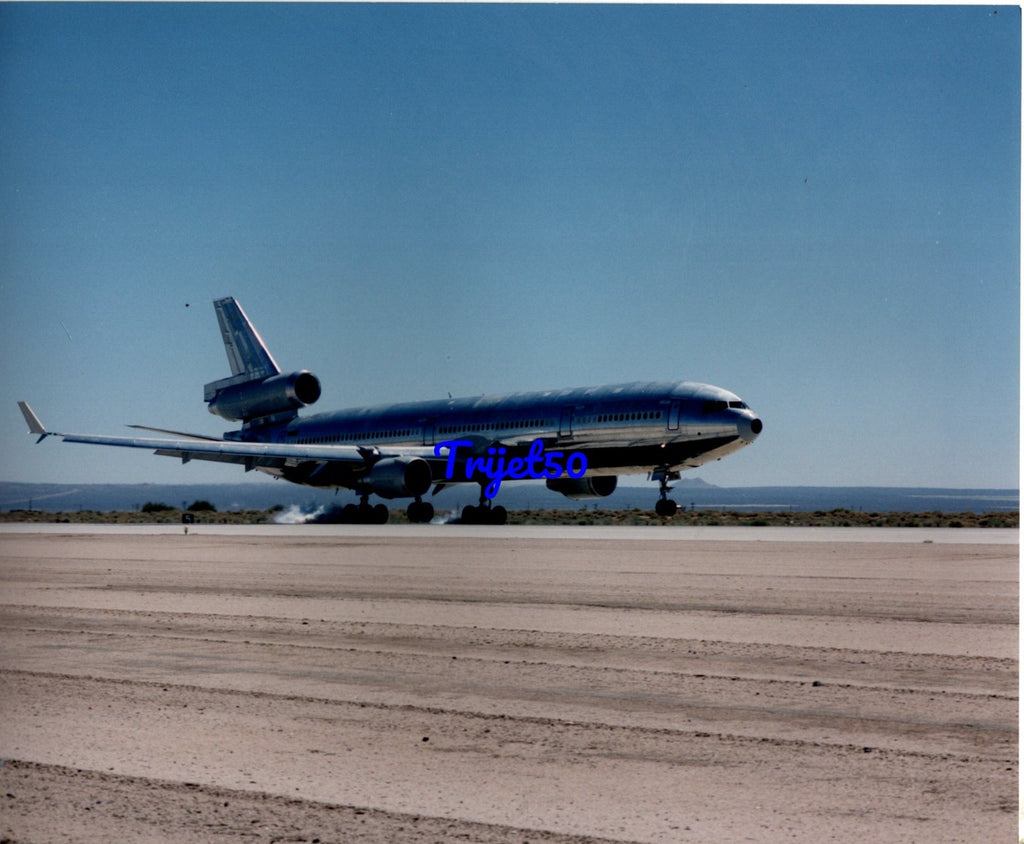 10X8 Colour Photo McDonnell Douglas MD-11 Test Aircraft on Runway