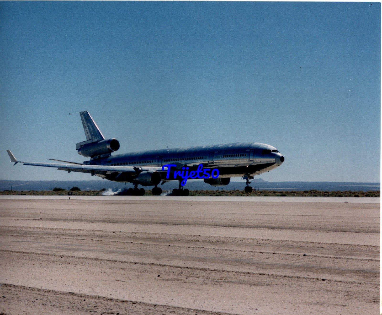 10X8 Colour Photo McDonnell Douglas MD-11 Test Aircraft on Runway