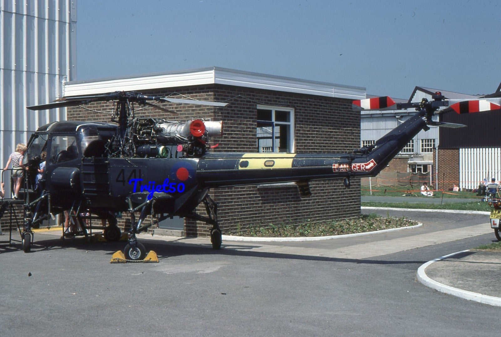 35mm Military Aircraft Slide Westland Wasp XS568 RNAY Fleetlands 1984