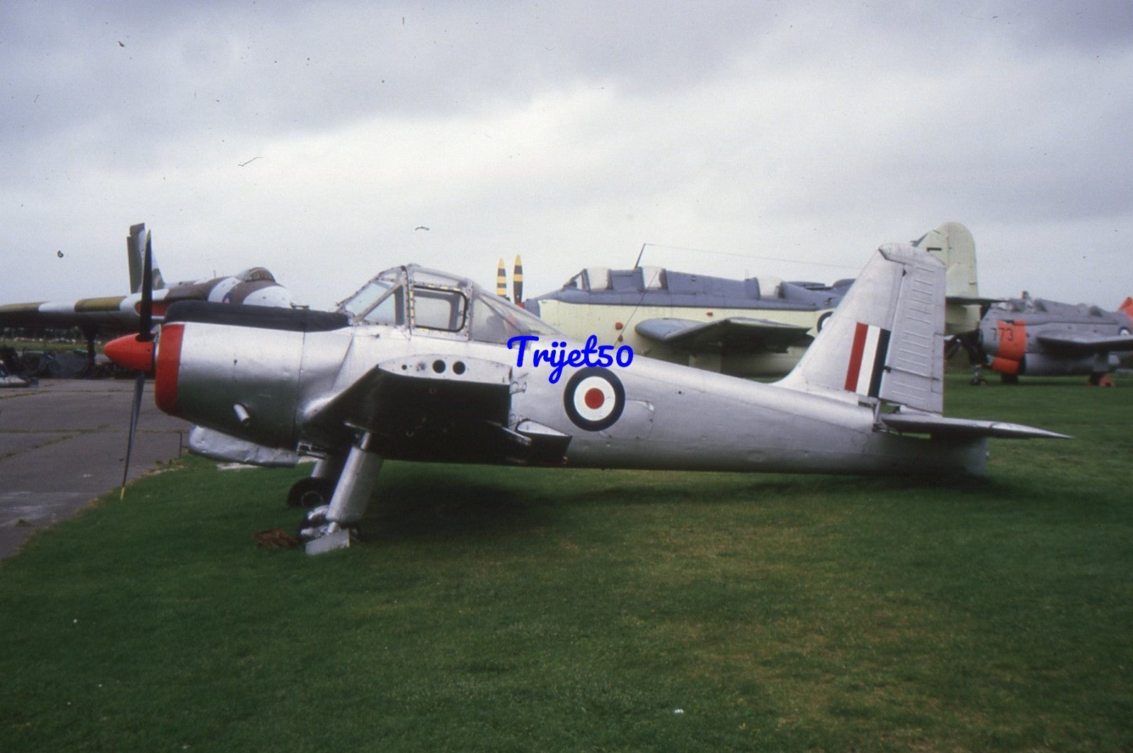 35mm Military Aircraft Slide Provost WW388 Wales Aircraft Museum 1988