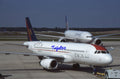 35mm Civil Aircraft Slide Airbus A320 TACA N455TA Houston 2001