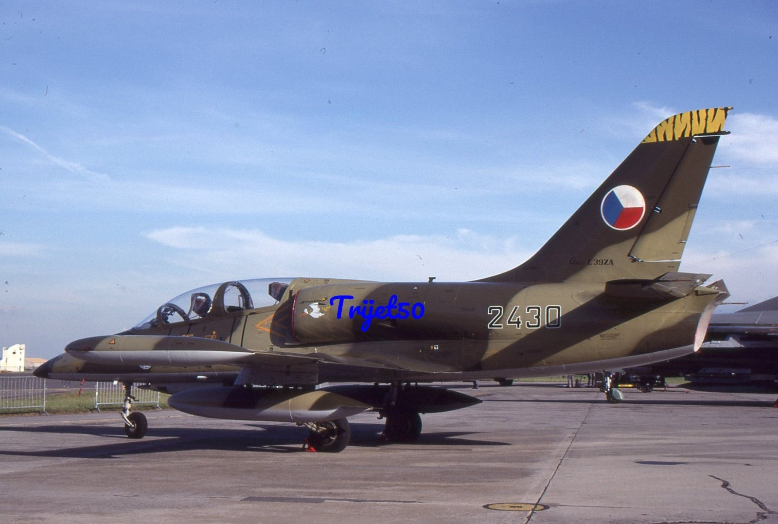 35mm Military Aircraft Slide L-39 Albatros 2430 Czech Air Force IAT Fairford 1991