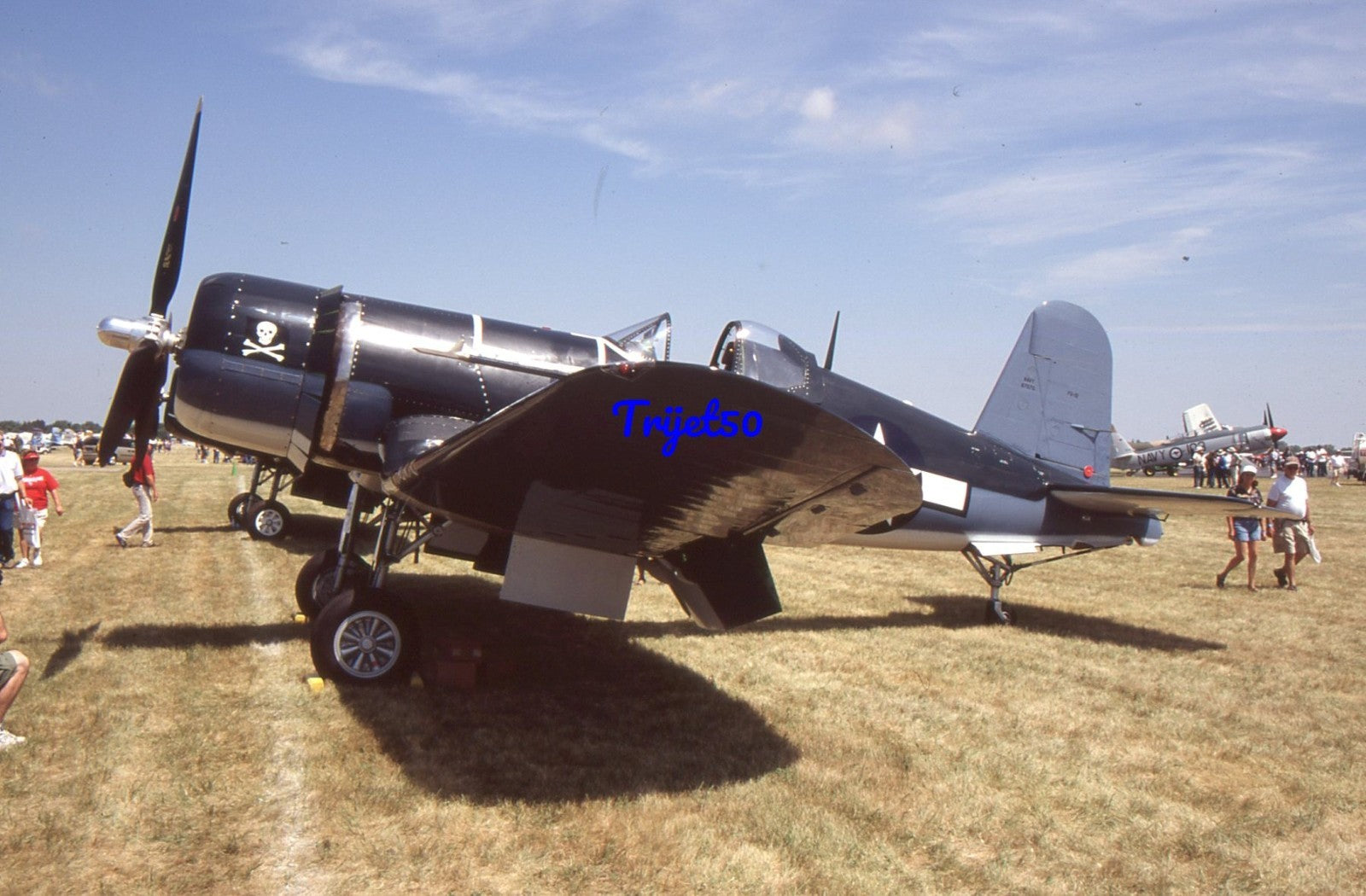 35mm Military Aircraft Slide FG1D Corsair N29UF at Oshkosh 2006