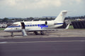 35mm Military Aircraft Slide Challenger 12+01 German Air Force IAT Fairford 1993