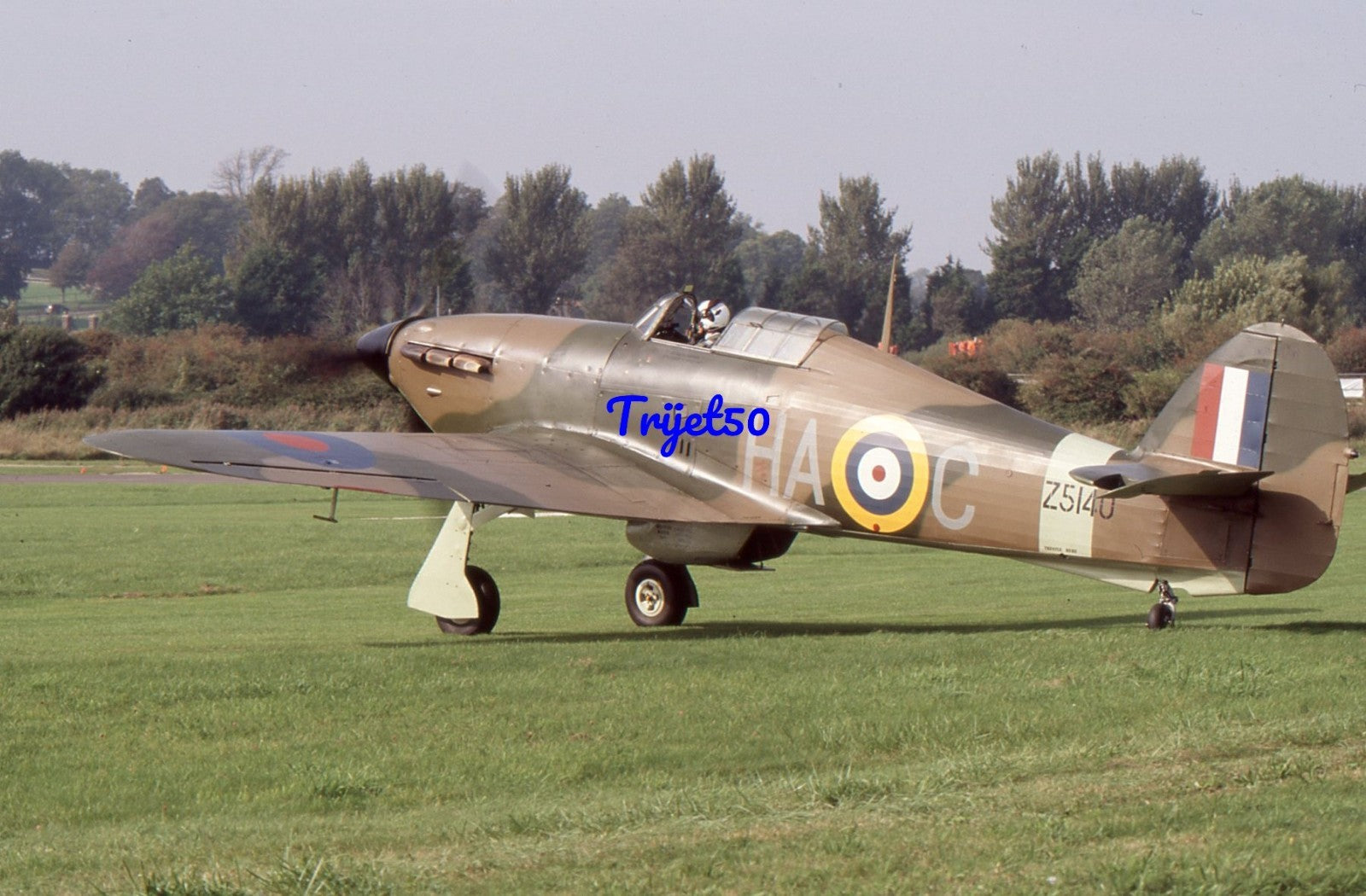 35mm Military Aircraft Slide Hurricane G-HURI Z5140 Shoreham 2006