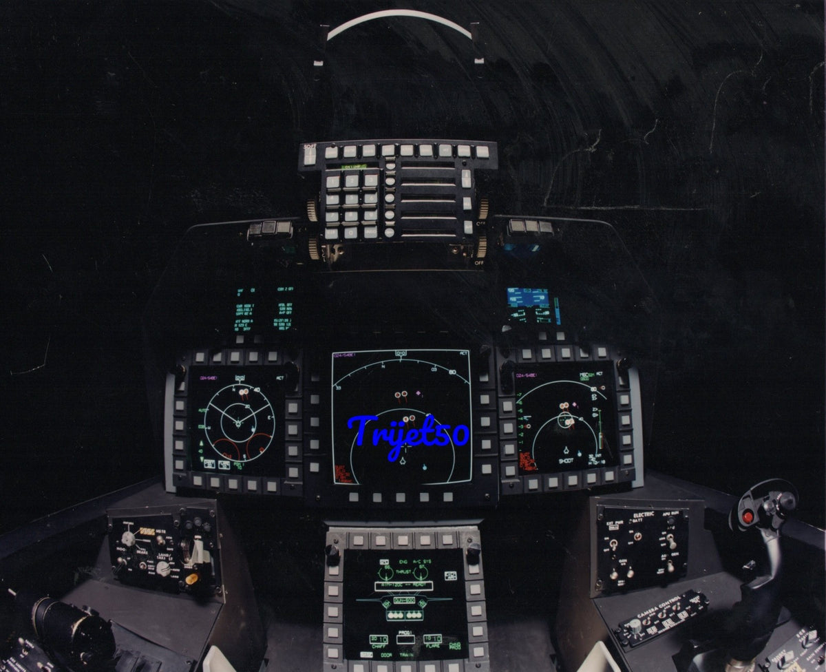 10x8 Colour Photo F-22 Cockpit Concept Demonstrator