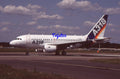 35mm Civil Aircraft Slide Airbus A318 F-WWIA Farnborough 2004
