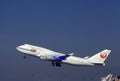 35mm Civil Aircraft Slide Boeing 747 JA8075 Japan Airlines at LAX 1995