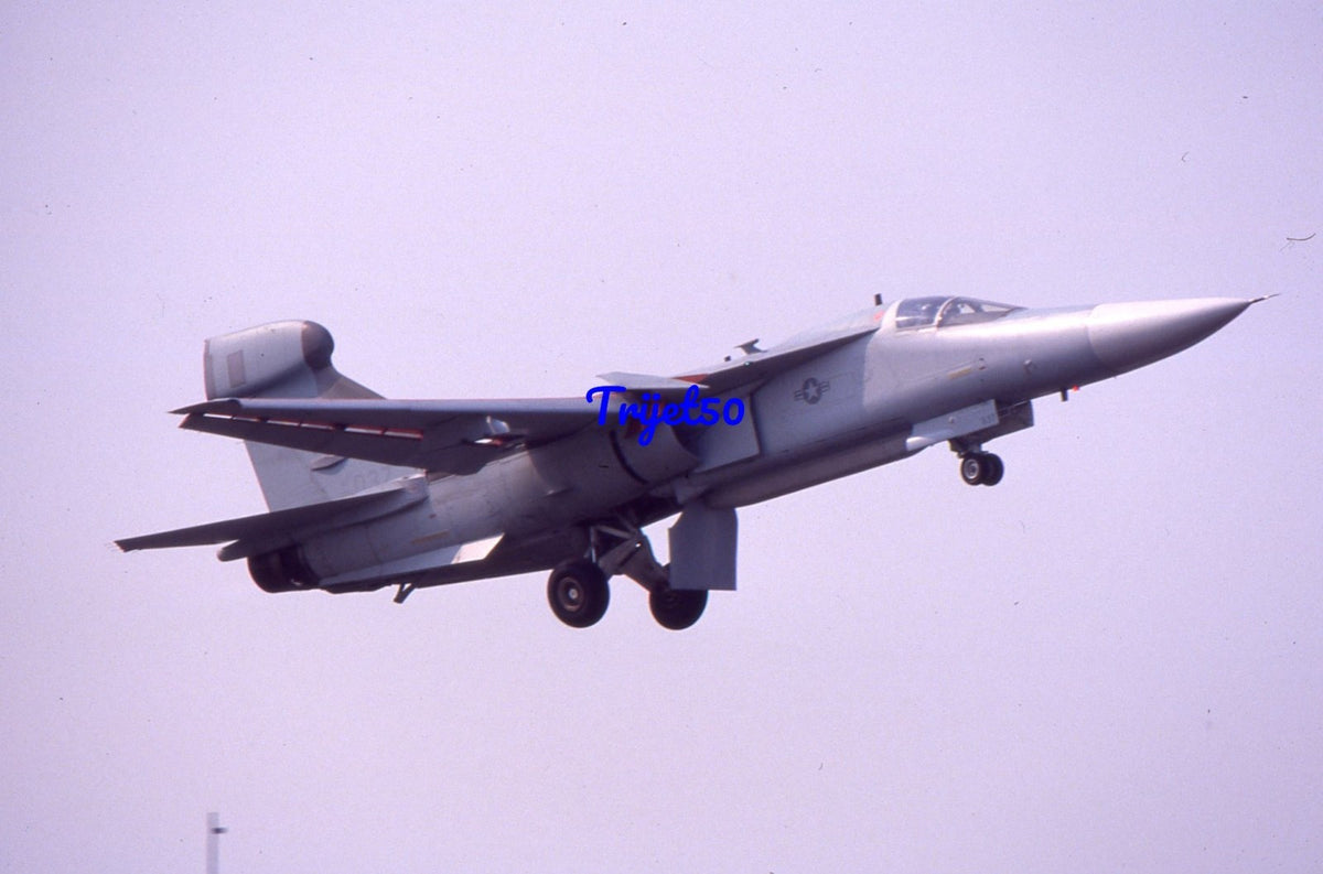 35mm Military Aircraft Slide EF-111A 66037 USAF RAF Upper Heyford 1990