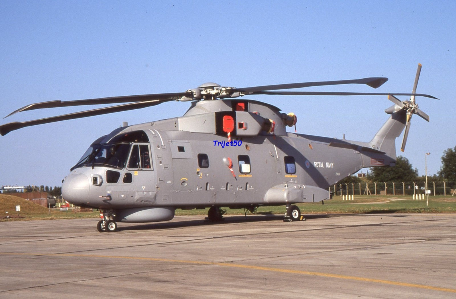 35mm Military Aircraft Slide EH101 Merlin ZH826 at RIAT Fairford 1999