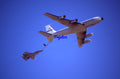 35mm Military Aircraft Slide Boeing NKC-135 53135 and F-16 at Edwards 2003